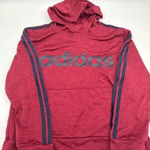 Adidas Red and Burgundy Sweatshirt